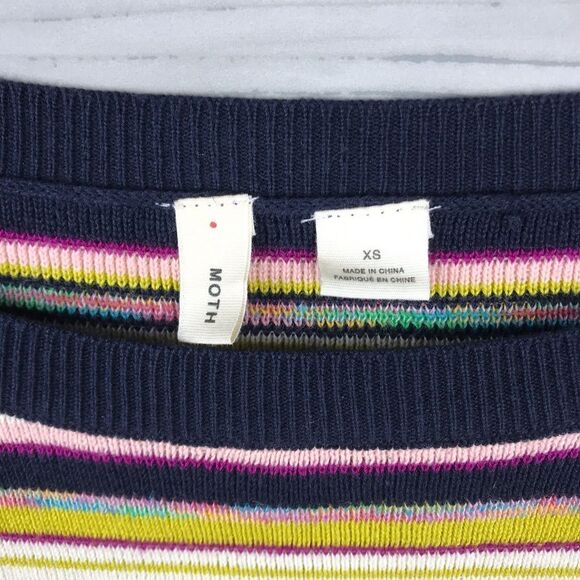 Anthropologie MOTH color striped sweater - Picture 4 of 7